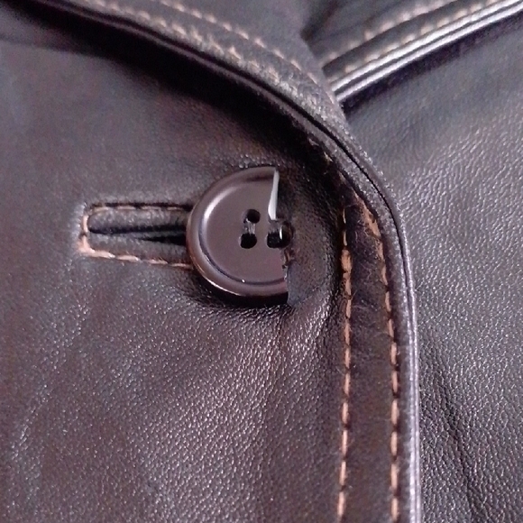 Vintage 90s Lambskin Leather Jacket - Picture 6 of 9